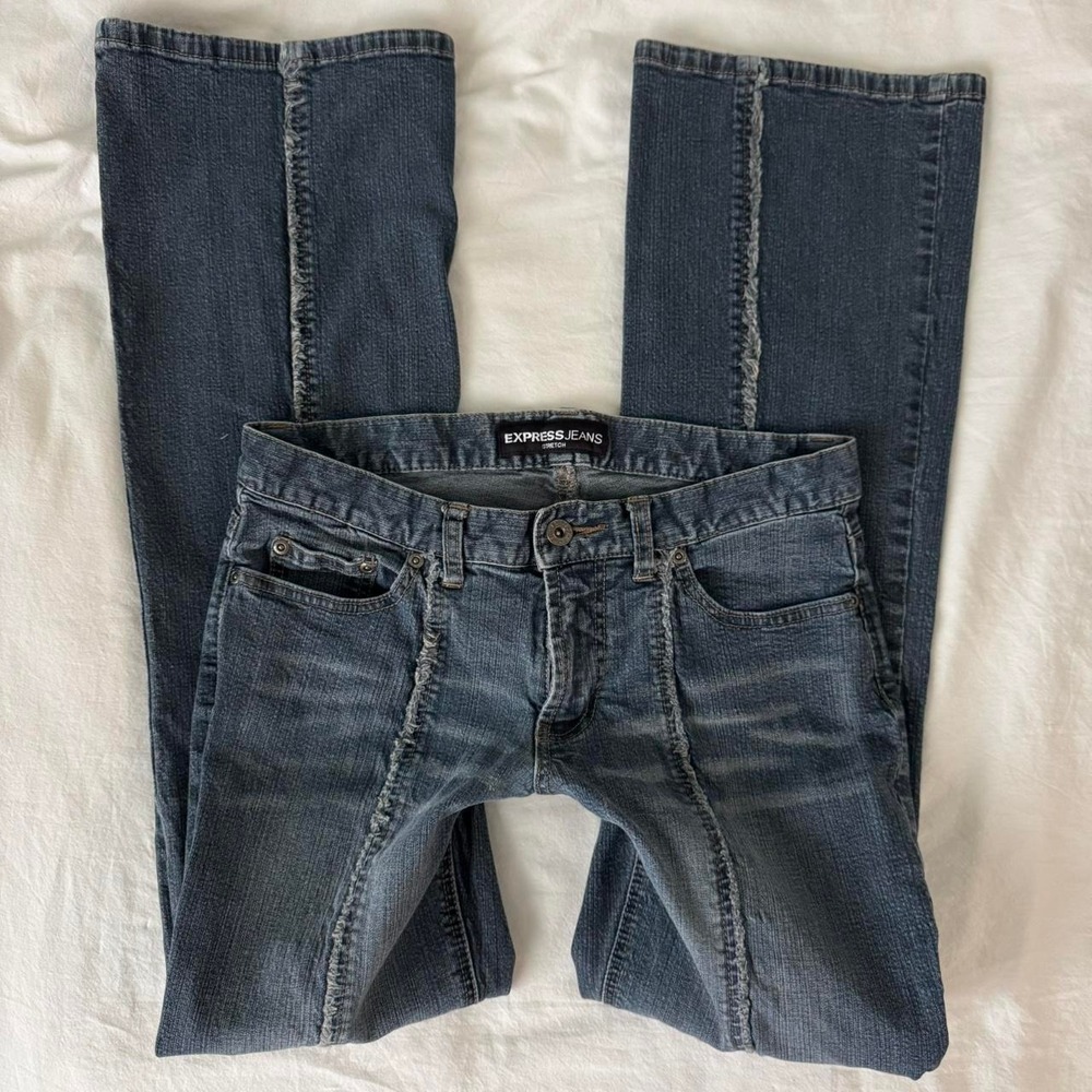 2000s Y2K Express low rise flare jeans